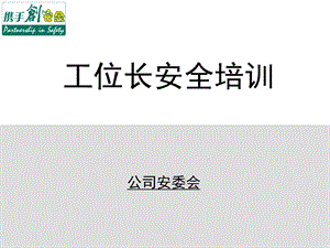 基层主管安全意识与能力培训.ppt