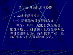 基础性项目投资.ppt