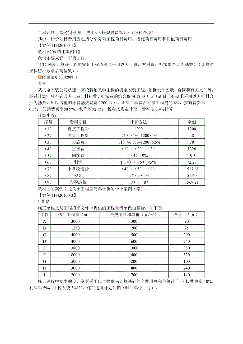 一级建造师考试　机电工程施工管理务实1H420000　机电工程施工管理务实1H40　费用管理在机电工程项目中的应用特别重要 .doc_第2页