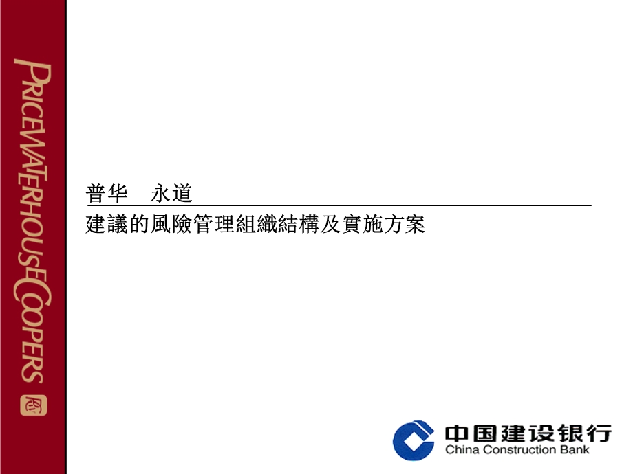 建议的风险管理组织结构及实施方案.ppt_第1页