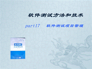 part17 软件测试项目管理.ppt