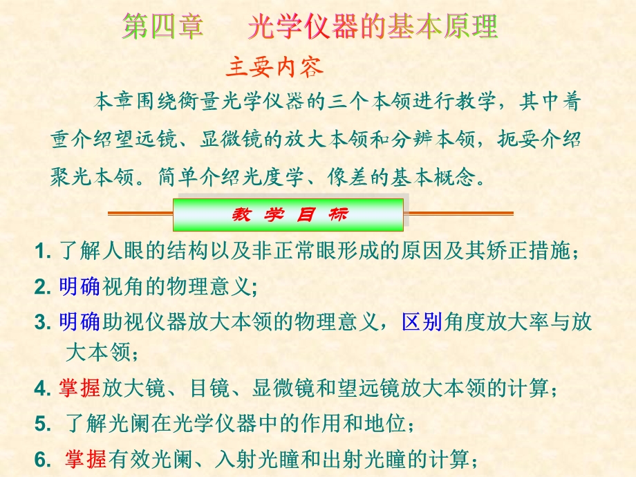 教学课件：第四章-光学仪器.ppt_第1页