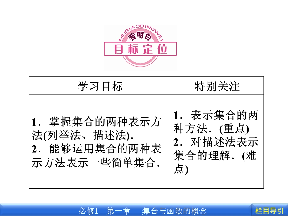 数学新课标人教A版必修1教学课件：1.1.1.2集合的表示.ppt_第2页