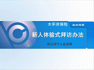 新人体验式拜访(执行细化版.ppt