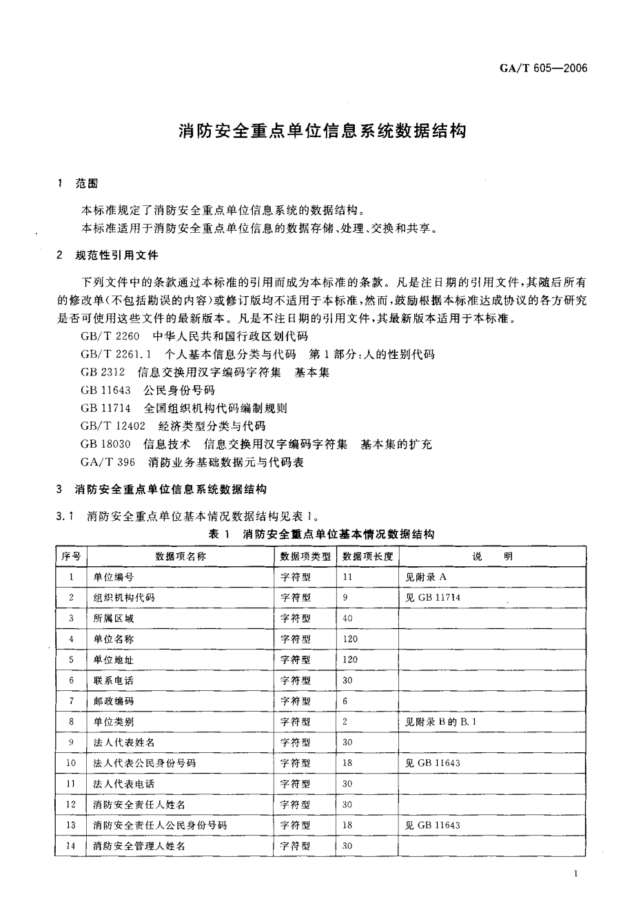 【GA公共安全】GAT 605 消防安全重点单位信息系统数据结构.doc_第3页