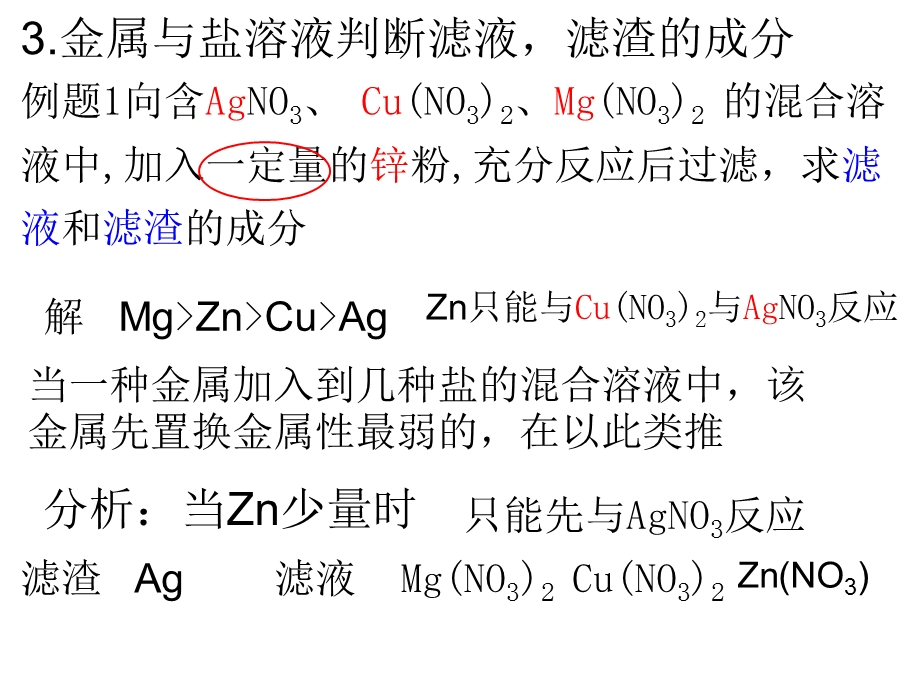 教学课件第八单元金属与盐反应判断滤渣和滤液.ppt_第3页