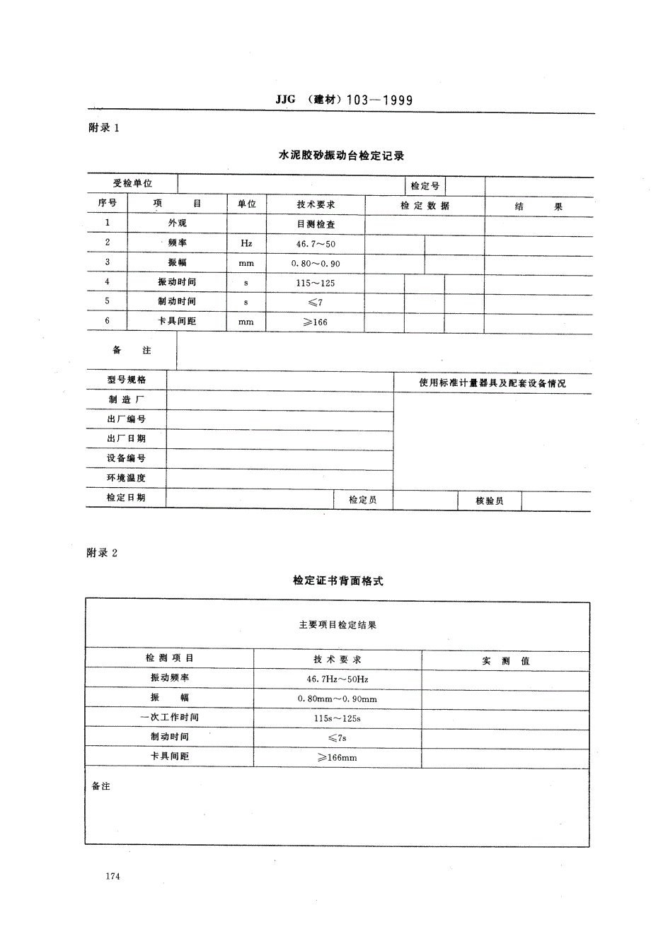 【JJ计量标准】JJG(建材) 1031999 水泥胶砂振动台检定规程.doc_第3页