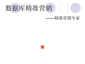 数据库精准营销.ppt