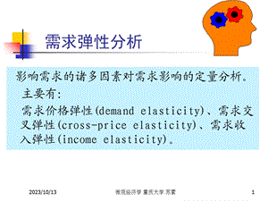 微观经济学需求弹性.ppt