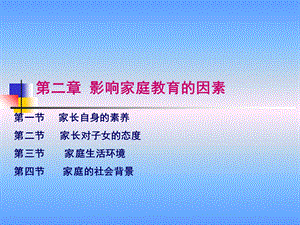 影响家庭教育因素.ppt