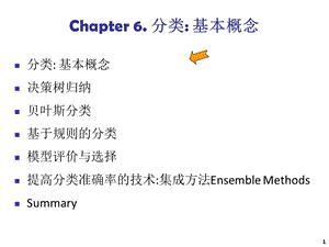 数据挖掘概念与技术CHAPTER6-分类基本概念.ppt