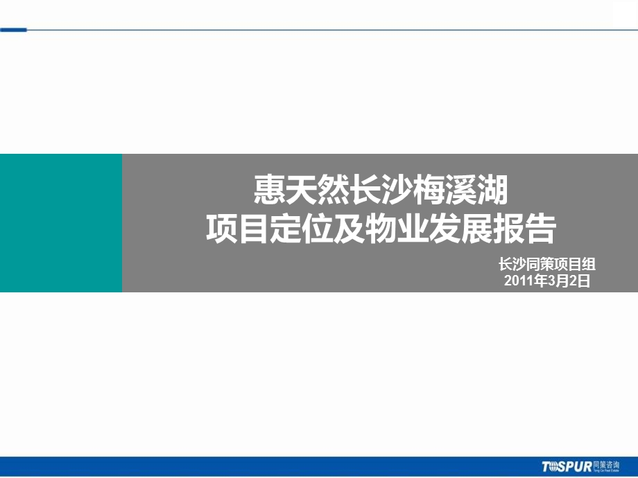 惠天然长沙梅溪湖项目定位及物业发展报告.ppt_第1页