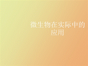 微生物在实际中的.ppt