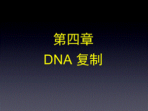 教学课件：第四章-DNA的复制.ppt