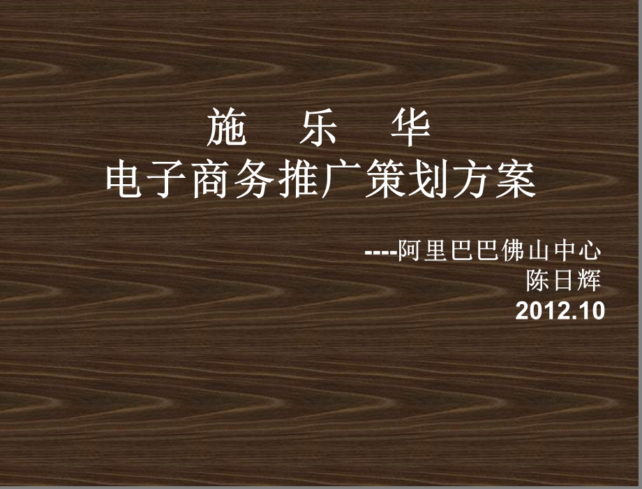 施乐华电子商务策划方案.ppt_第1页