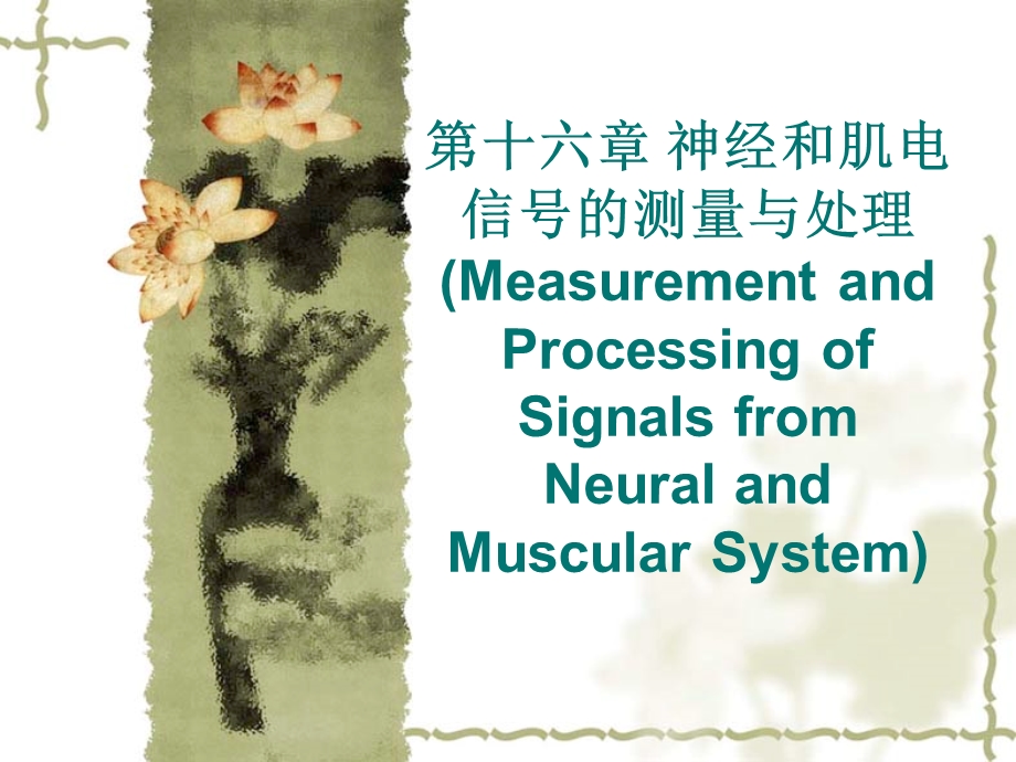 神经和肌电信号的测量与处理Measurementa.ppt_第1页