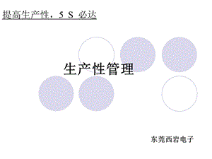 生产性管理定义.ppt