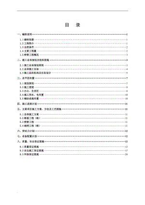 o丽攀公路互通立交桥实施性施工组织设计.doc