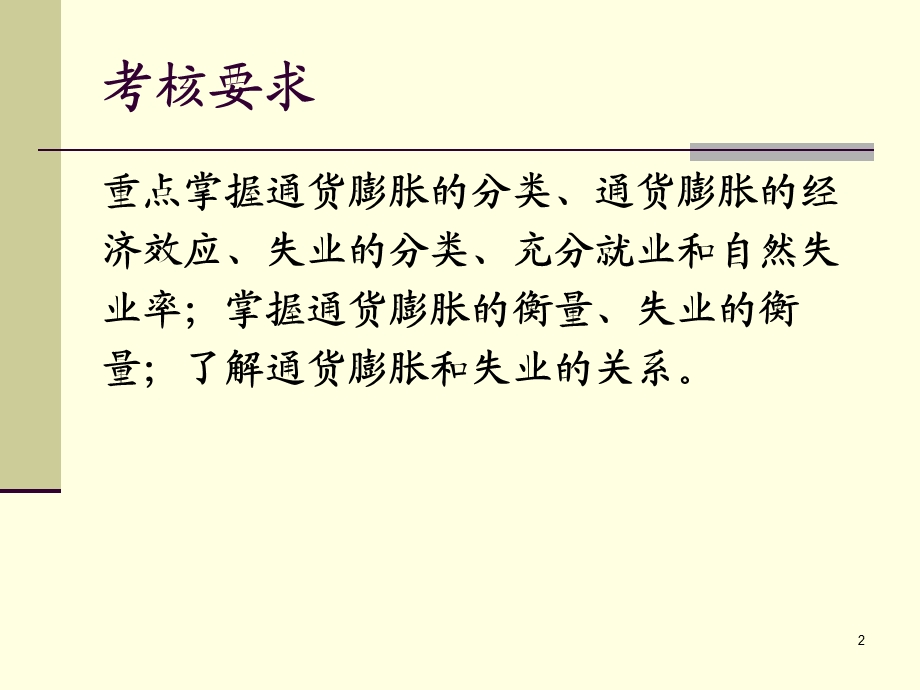 立信专升本国贸专业复习资料课件6失业与通货膨胀.ppt_第2页