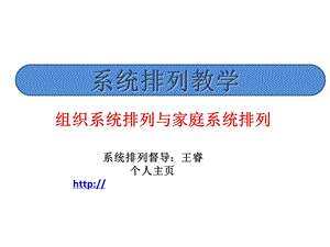 组织系统排列与家庭系统排列.ppt