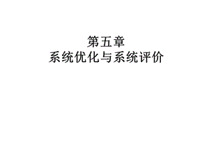 系统优化与系统评价.ppt