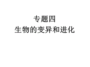 生物的变异和进化.ppt