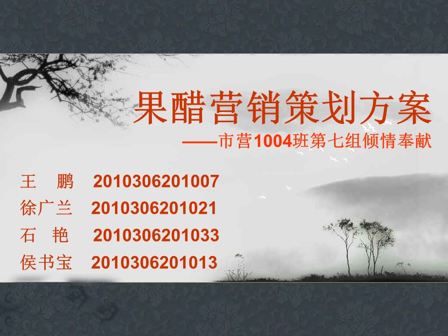 果醋营销策划方案.ppt_第1页