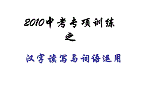 汉字读写与词语运用v.ppt