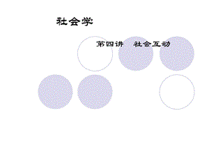 社会学概论：社会互动第四讲.ppt