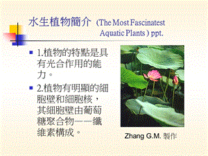 水生植物简介TheMostFascinatestAquaticPla.ppt