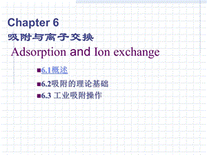 生物工程下游技术吸附与离子交换.ppt