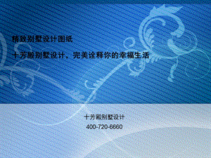 精细十芳殿别墅设计图纸.ppt