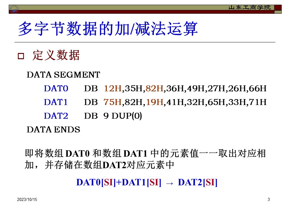 汇编课件第6章数值与非数值程序设计.ppt_第3页