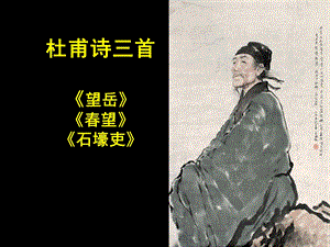 杜甫诗三首望岳望石壕吏.ppt