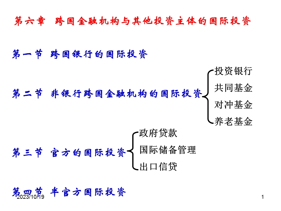 跨国金融机构与其他投资主体的国际投资.ppt_第1页