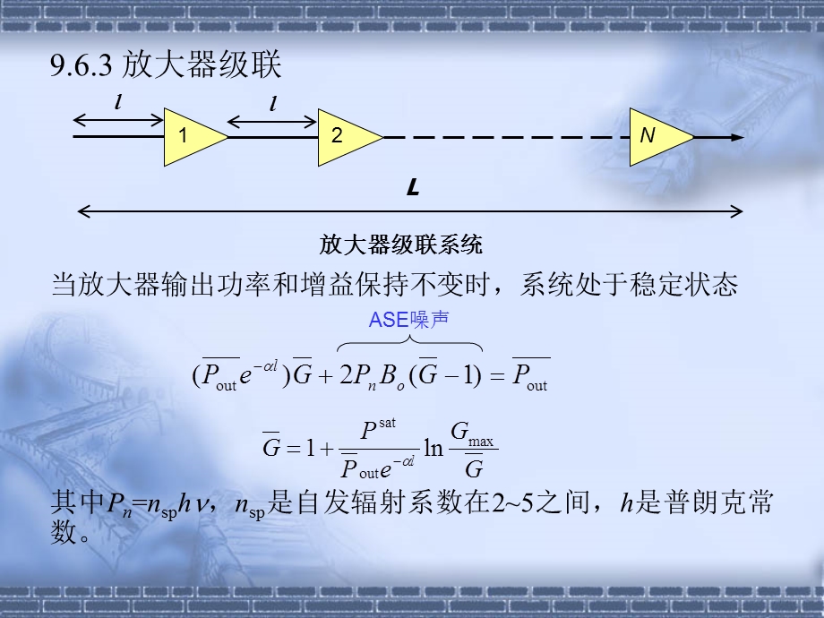 放大器级联当放大器输出功率和增益保持不变时系统.ppt_第1页