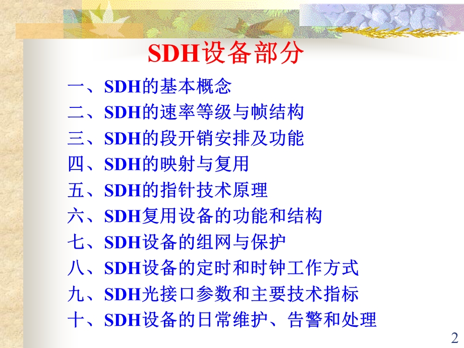 广东移动SDH培训ppt课件.ppt_第2页