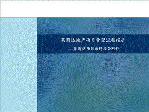 莱茵达集团地产项目管理流程报告.ppt