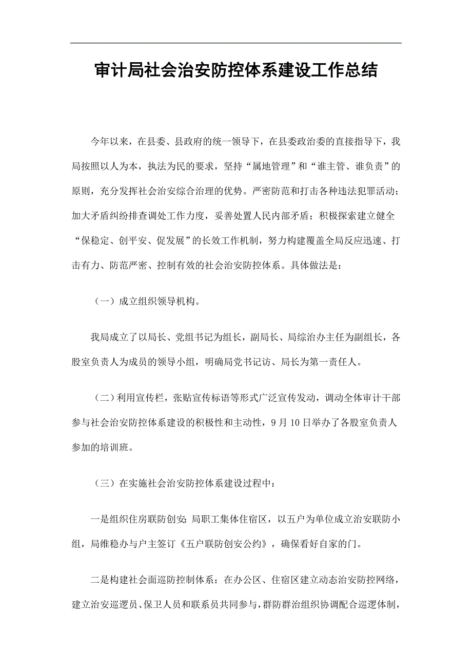 审计局社会治安防控体系建设工作总结精选.doc_第1页