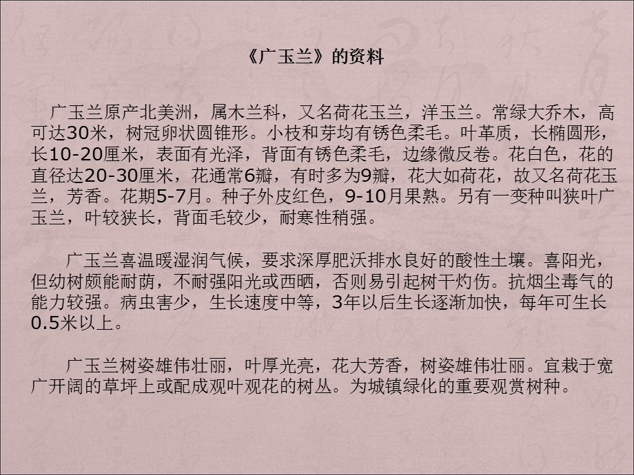 苏教版小学语文六年级下册18《广玉兰》PPT课件.ppt_第1页