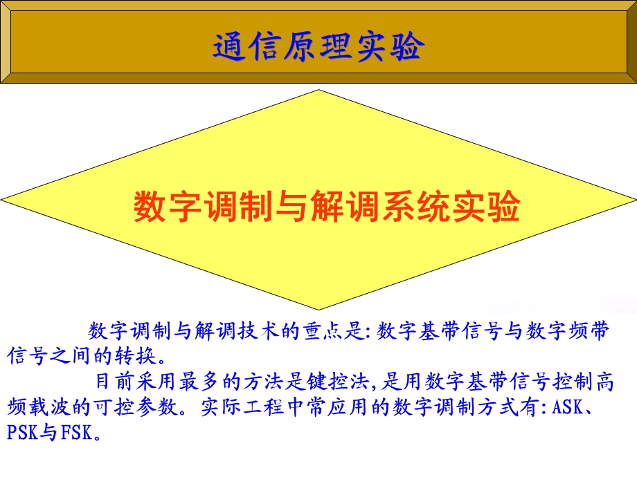 通原实验4-数字调制ASK实验.ppt_第1页