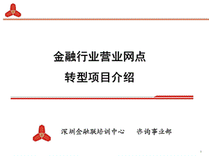 金融行业营业网点转型系列项目介绍V.ppt