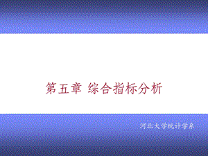 经济应用统计学-第五章综合指标分析.ppt