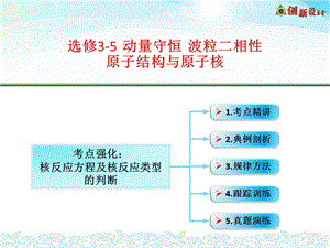 考点强化：核反应方程及核反应类型的判断.ppt