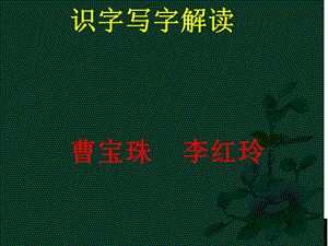 识字解读知识树.ppt