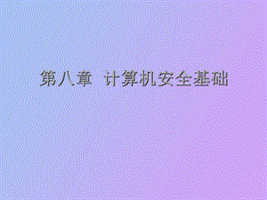 计算机安全基础.ppt