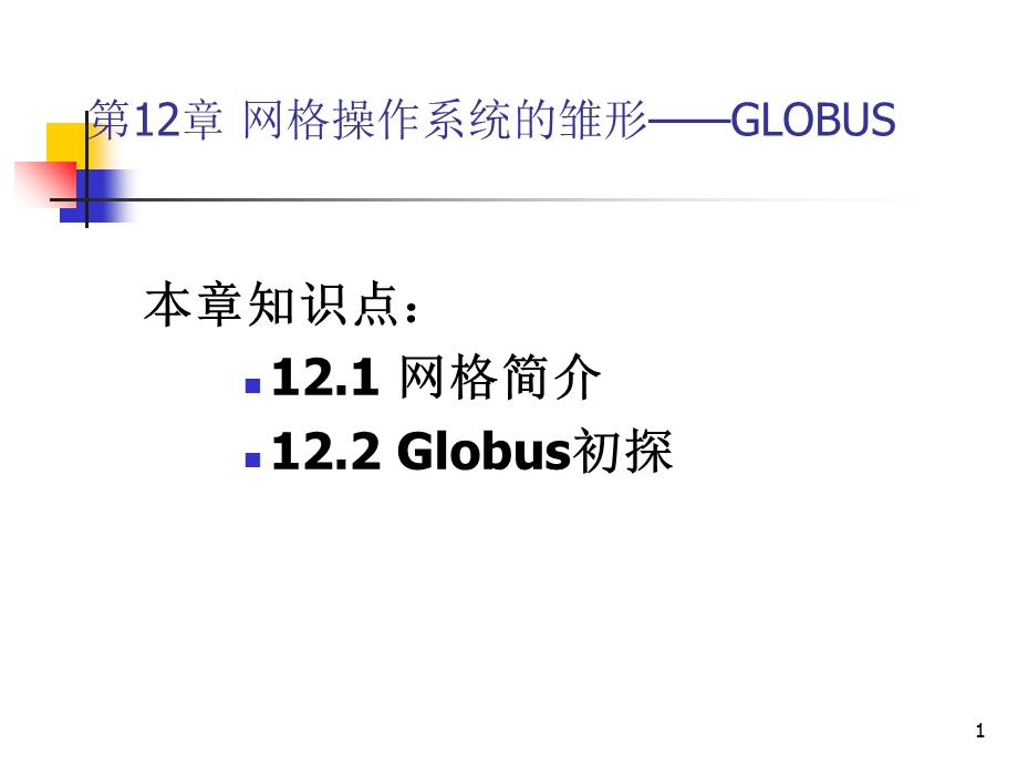 网格操作系统的雏形GLOBUS.ppt_第1页