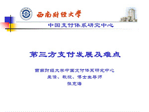 教学课件第三方支付发展现状及难点.ppt