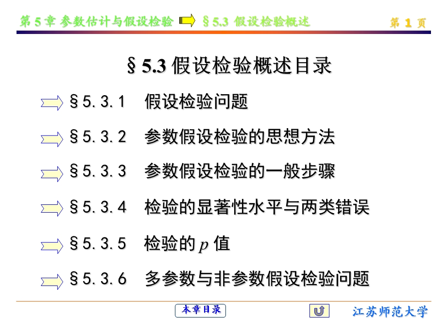 教学课件：第5章第3节假设检验.ppt_第1页