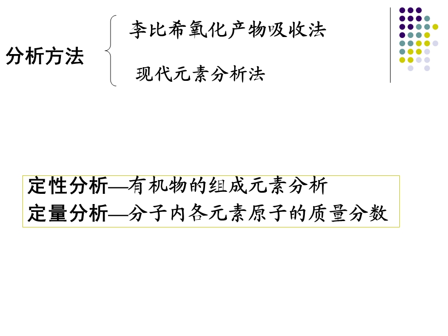 教学课件第四节元素分析与相对分子质量的测定.ppt_第2页